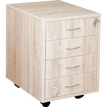 Zásuvkový kontejner Kontejner se zámkem OFFICE C540 buk, dub sonoma