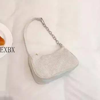 Kabelka Módní vintage dámská kabelka - Řetízek-bílý