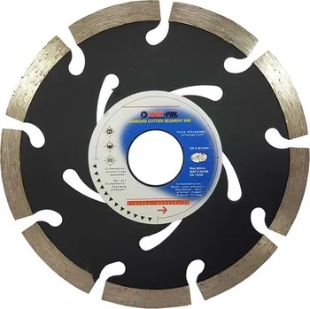 Řezný kotouč Diamantový kotouč segmentový 125 x 22,2 x 2 mm, segment 7 mm, MAR-POL
