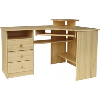 Psací stůl masiv borovice B07 levé