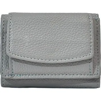 Peněženka Dámská kožená peněženka s kapsou na mince - modrý