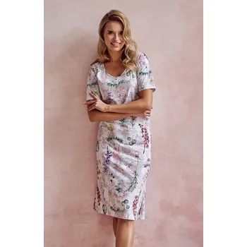 Dámské noční prádlo Taro Olive 3124 cr/r S-XL L24 dámské tričko bílé květy S