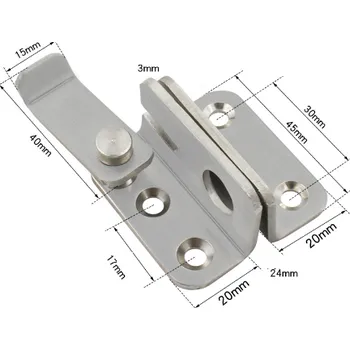 Nábytkové kování Nerezová dveřní,okenní petlice západka levá menší (PTTL4)