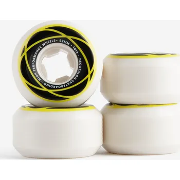 Příslušenství pro skateboard DECATHLON Sada 4 skateboardových koleček WH500 52 mm 101A kónická 52 MM BEZBARVÁ