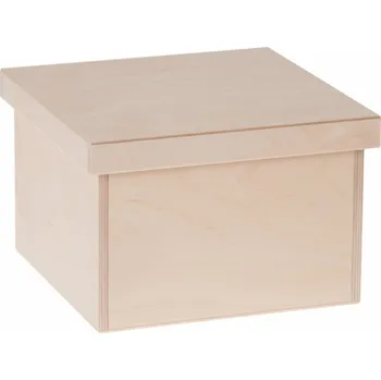 Úložný box Dřevěný box na hračky - 22x22x15 cm