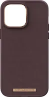 Njord Genuine Leather Magsafe Case pro Apple iPhone 14 Pro Max tmavě hnědý