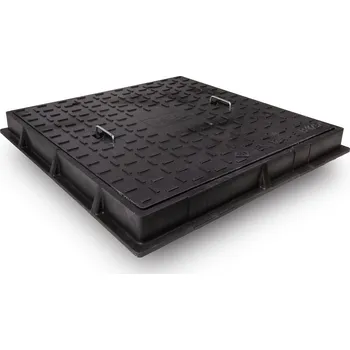 Kanalizační potrubí MEA ECO kompozitní čtvercový poklop, B125 400x400