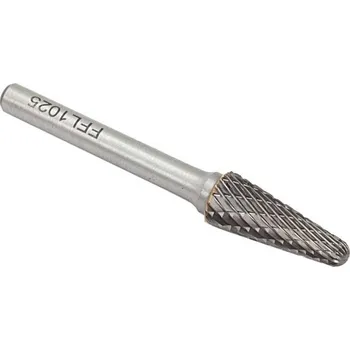 Příslušenství k frézce Technická fréza kuželová zaoblená 10 x 25 mm, délka 65 mmTYP L, stopka 6 mm, XL-TOOLS