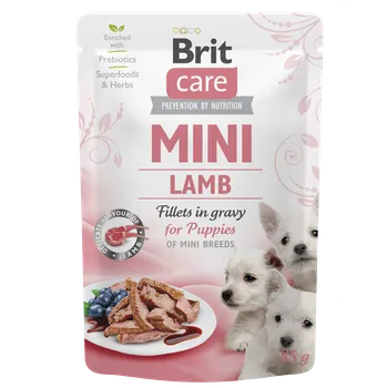 Krmivo pro psa Brit Care Dog Mini Puppy Lamb fillets in gravy 85g (min. odběr 24 ks)