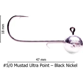 Rybářský háček Smart Arctic Fox SAF Jigová hlavička Capybara #5/0 (5ks) Hmotnost: 18g, Velikost háčku: #5/0