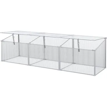 Skleník Slunný skleník na rajčata střešní okno hliníkový rám, 180x51x51cm