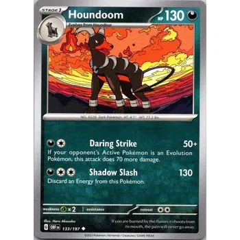Sběratelská karetní hra Pokémon karta Houndoom 133/197