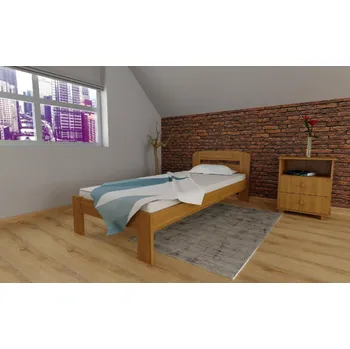 Postel Postel z masivu Šárka 90x200 cm olše + rošt ZDARMA