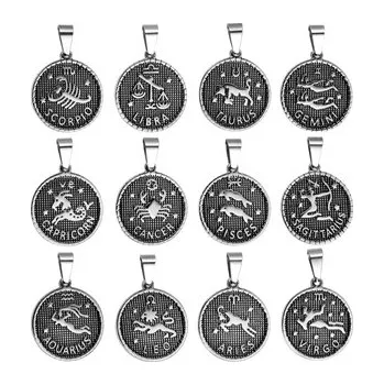 Přívěsek OPP1906-12 Ocelový přívěšek - znamení horoskopu
