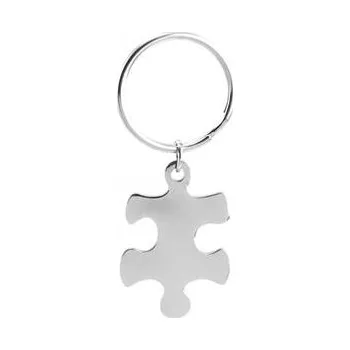 Přívěsek OPT1008-L Ocelový přívěšek na klíče - puzzle