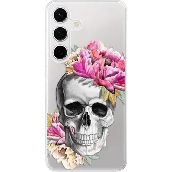 Pouzdro na mobilní telefon Odolné silikonové pouzdro iSaprio - Pretty Skull - Samsung Galaxy S24