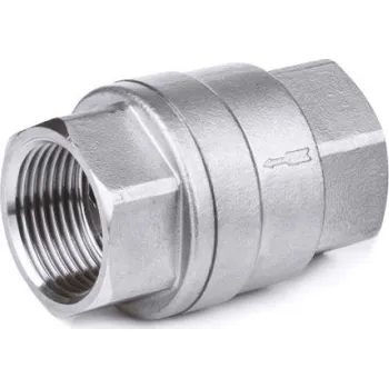 Vodovodní potrubí NEREZ Zpětná klapka 1/2" AISI 316 Tmax 180°C INOX330.015