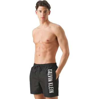 Pánské plavky Pánské plavky MEDIUM DRAWSTRING KM0KM01004 BEH černé - Calvin Klein M