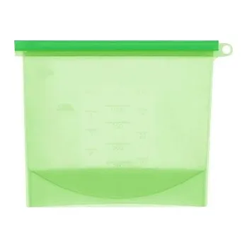 Uzavíratelný sáček | silikonový obal na potraviny - Světle zelený,4 l