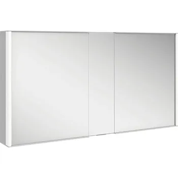 Koupelnový nábytek Zrcadlová skříňka s osvětlením KEUCO Royal Match 130 x 16 x 70 cm stříbrná