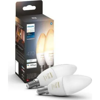 Žárovka Hue White Ambiance Bluetooth LED žárovka E14 set 2ks 87195143567332 2x4W 2x470lm 2200-6500K
