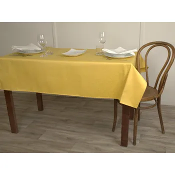 ubrus HEDVA ČESKÝ BROKÁT Ubrus Ospen KRUCÁNKY žlutá Barevná varianta: žlutá, Rozměr ubrusu: 120x140