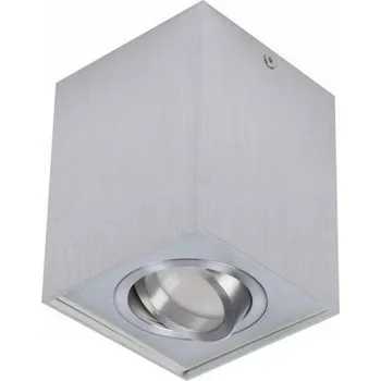 Stropní bodové přisazené svítidlo AZzardo Eloy 1 aluminium AZ0991 GU10 1x50W IP20 9,5cm hranaté hliníkové