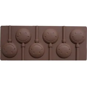 Forma na pečení Silikonová forma na čokoládu | forma na lízátka - smajlíci