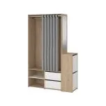 TVI Skříň Kit 93173 jackson hickory/bílá/světle šedá