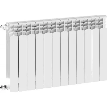 Radiátor Deskový HLINÍKOVÝ radiátor G500F 12-segmentový WHITE universální BOČNÍ