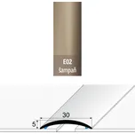 Přechodová lišta 30 mm oblá samolepící E02 šampaň