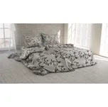 Povlečení Listy šedé krep 70x90