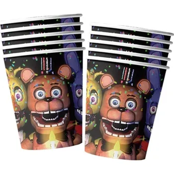 Party nádobí Papírové Kelímky Five Nights at Freddy's 10 ks