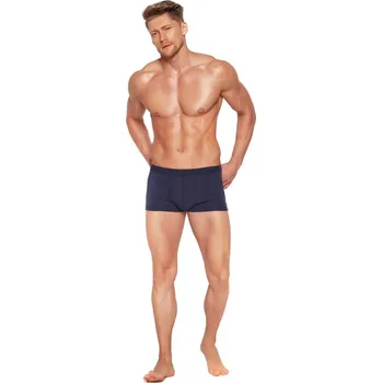 Boxerky Pánské boxerky 19773 Red line blue - HENDERSON tmavě modrá XXL