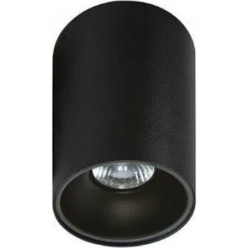Bodové svítidlo Stropní bodové přisazené svítidlo AZzardo Remo black AZ0818 GU10 1x50W IP20 9,5cm kulaté černé