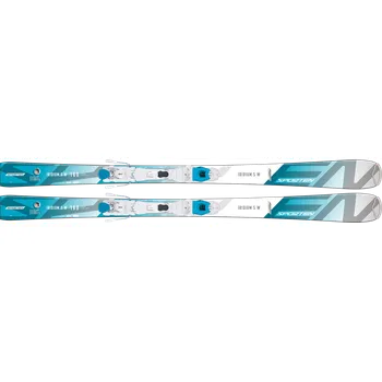 Sjezdové lyže Sporten Iridium 5 W + Vist VSP 311 Velikost: 160 L white/turquoise/pink+V white/turquiose 19/20