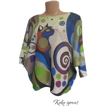 Dámský svetr Krásný svetřík příznivý, kočka,