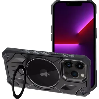 Pouzdro na mobilní telefon Odolné pouzdro Armor Mag Cover na mobil Apple iPhone 13 Pro - černé - MagSafe kompatibilní (Armor Mag Cover kompatibilní s MagSafe pro Apple iPhone 13 Pro - černý)