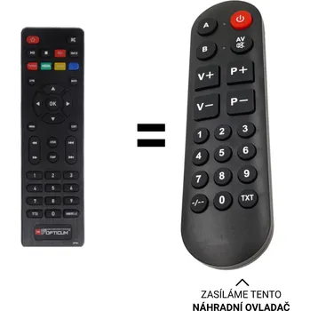 Dálkový ovladač Opticum RCU-030, rcu030 náhradní dálkový ovladač pro seniory