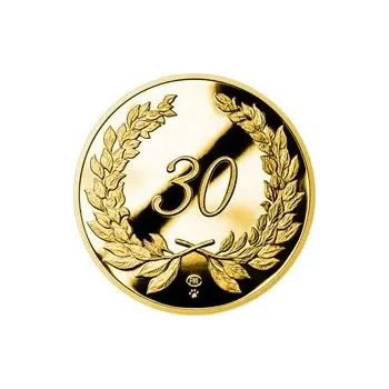 Zlatý dukát k životnímu výročí 30 let Proof