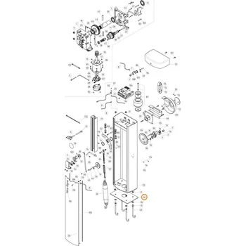 Pohon brány Nice SIA1 základová deska pro parkovací závory Nice SIGNO4, Signo3 a SBAR
