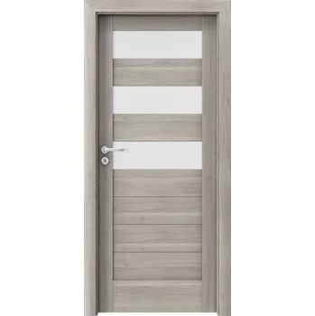 Interiérové dveře Porta Doors Interiérové dveře se zárubněmi Verte Home C3 Dekor: akát stříbrný, Šířka - orientace: 90 cm - levé