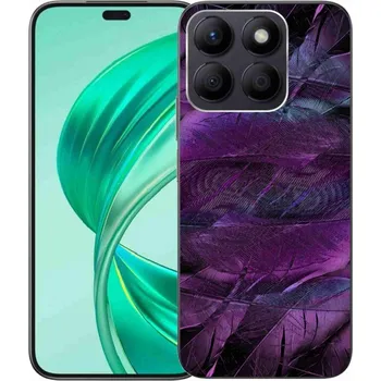 Pouzdro na mobilní telefon Gelový kryt mmCase na Honor X8b - fialová pírka