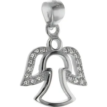 Přívěsek Argento 85476 Stříbrný přívěsek - anděl, čiré kulaté zirkony