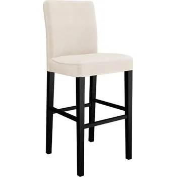 Barová židle Čalouněná barová židle s opěradlem ST95, Barva křesla: černá, Potah: Magic Velvet 2250 MIRJAN 5903211143885