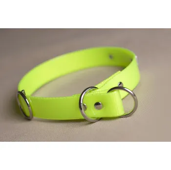 Obojek pro psa LV Shop Obojek biothane - žlutý neon rozměry: šířka 25mm/délka 30cm