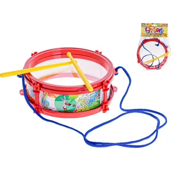 Hudební nástroj pro děti Bubínek 18cm s paličkami v sáčku
