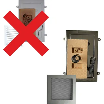 Komínová dvířka Příplatek za nerezy dvířka+mřížka