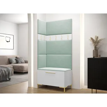 Botník Předsíňová sestava Frunofta IV, Barva: bílá, Barva látek:: Manila 11 MIRJAN 5903211159602