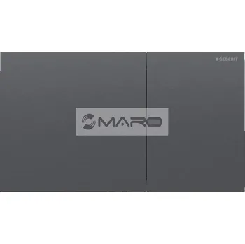 Splachovací tlačítko Geberit Sigma70 Tlačítko ovládací Square pro 2 množství splachování, 3/6 l, černý chrom kartáčovaný, 115.622.QD.1